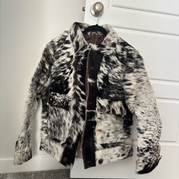 Cow Hair Western Leather Jacket - Picture 8 of 12